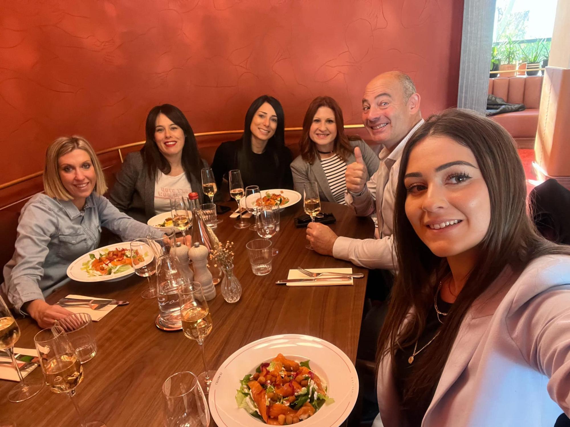 Repas avec l'equipe orpi cabanis